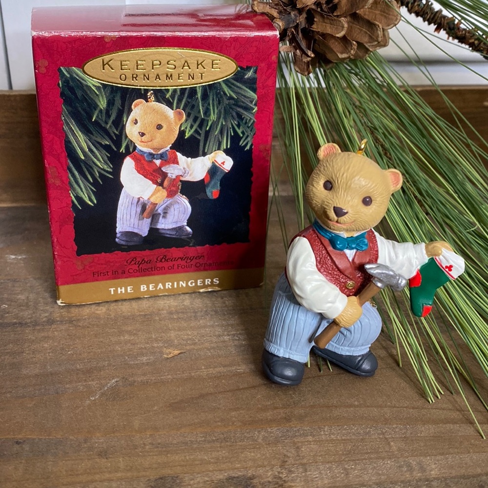 Vintage Hallmark 1993 ‘Papa Bearinger’ Keepsake Ornament